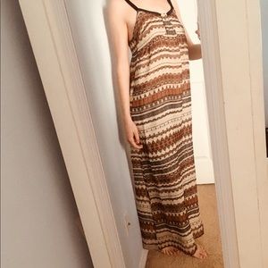Patterned low back sundress